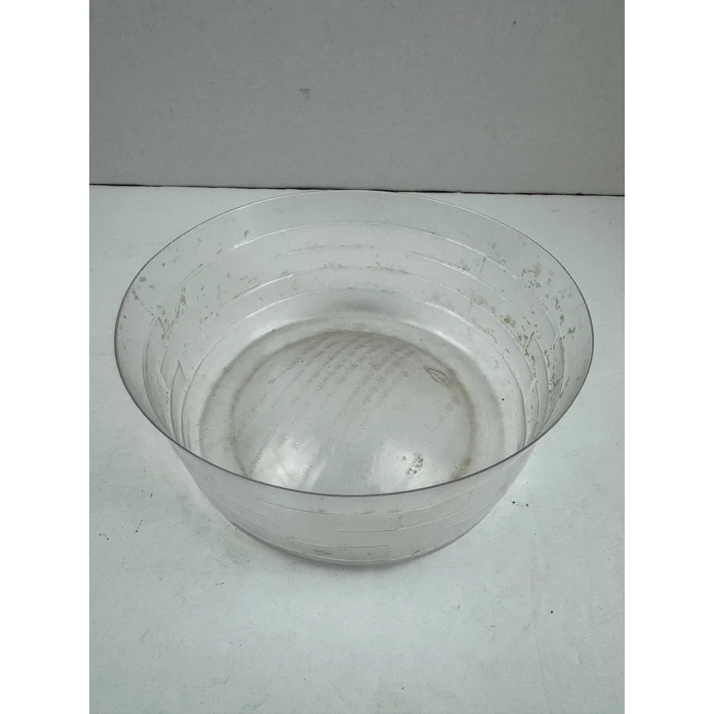 Longaberger 2006 Round Woven Basket Leather Handles Botanical Liner Protector